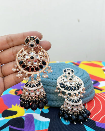 kundan jhumka earrings I Velvet Box