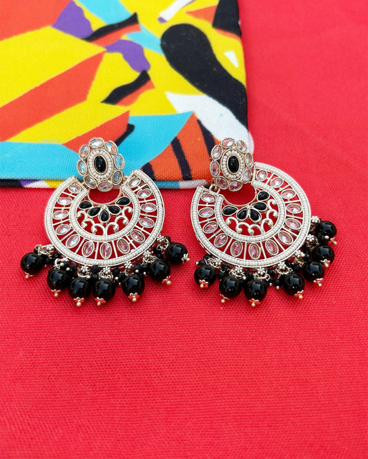 Chandbali Earrings with Pearls