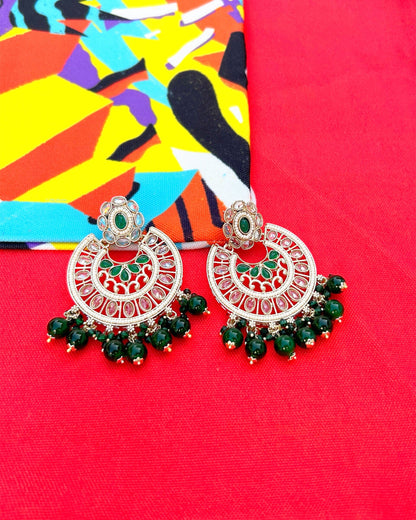 Chand bali earrings artificial