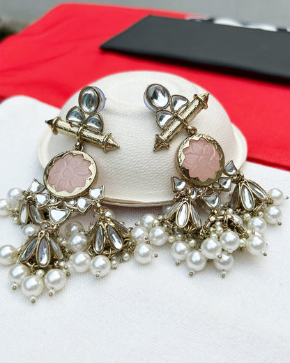 kundan earrings jhumka