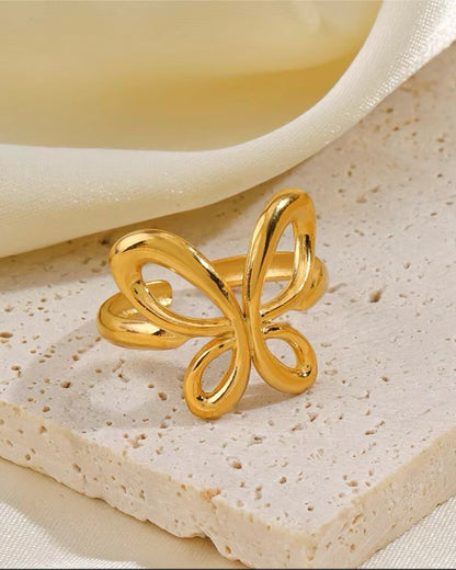 butterfly finger rings