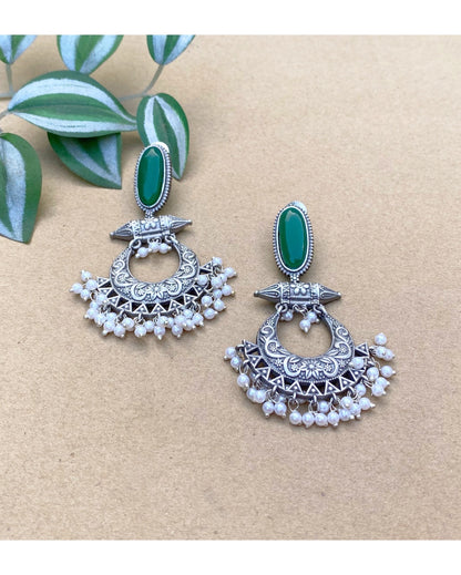 Green Angelic Chandbali Earring