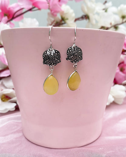Yellow Monalisa Stone Dangler