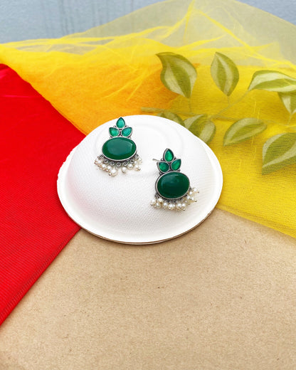 Royal Green Alexandra Studs Earring