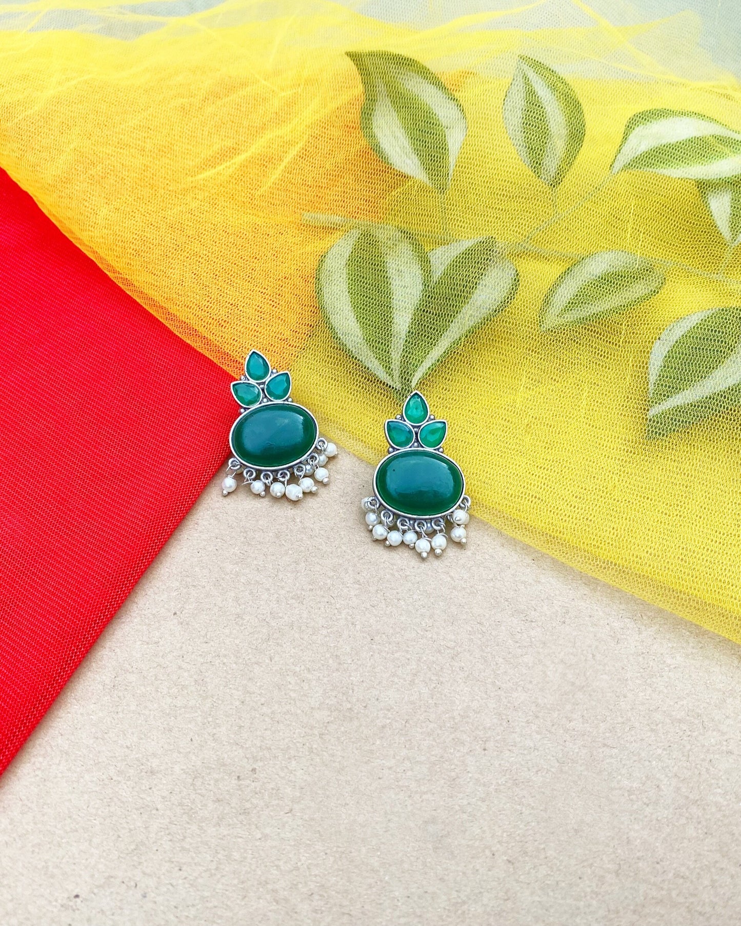 Royal Green Alexandra Studs Earring