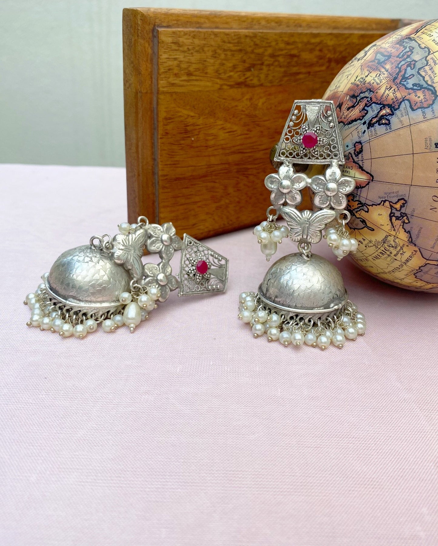 Silver Long Angelina Jhumki