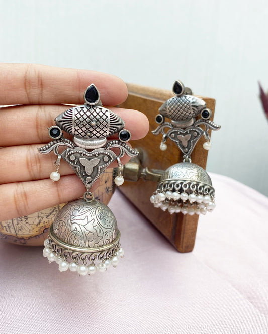 Black Long Jhumka