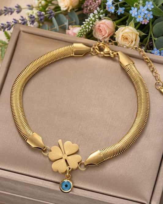 Snake Chain Leaf Bracelet