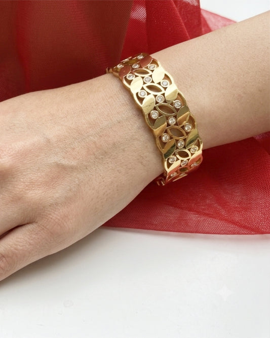 Filigree / Lattice Wide Bangle
