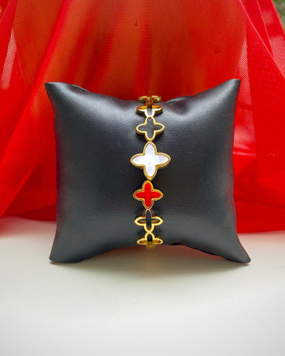 Multi-Color Clover Bangle