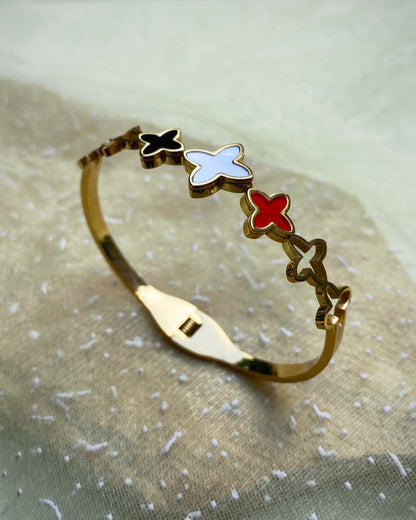 Multi-Color Clover Bangle