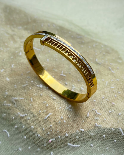 Cut-Out Geometric Bangle