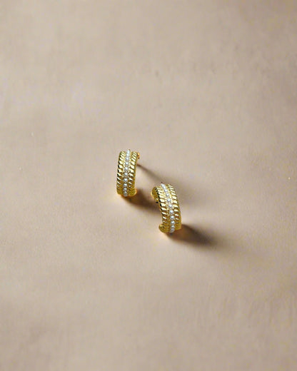 18k gold earring