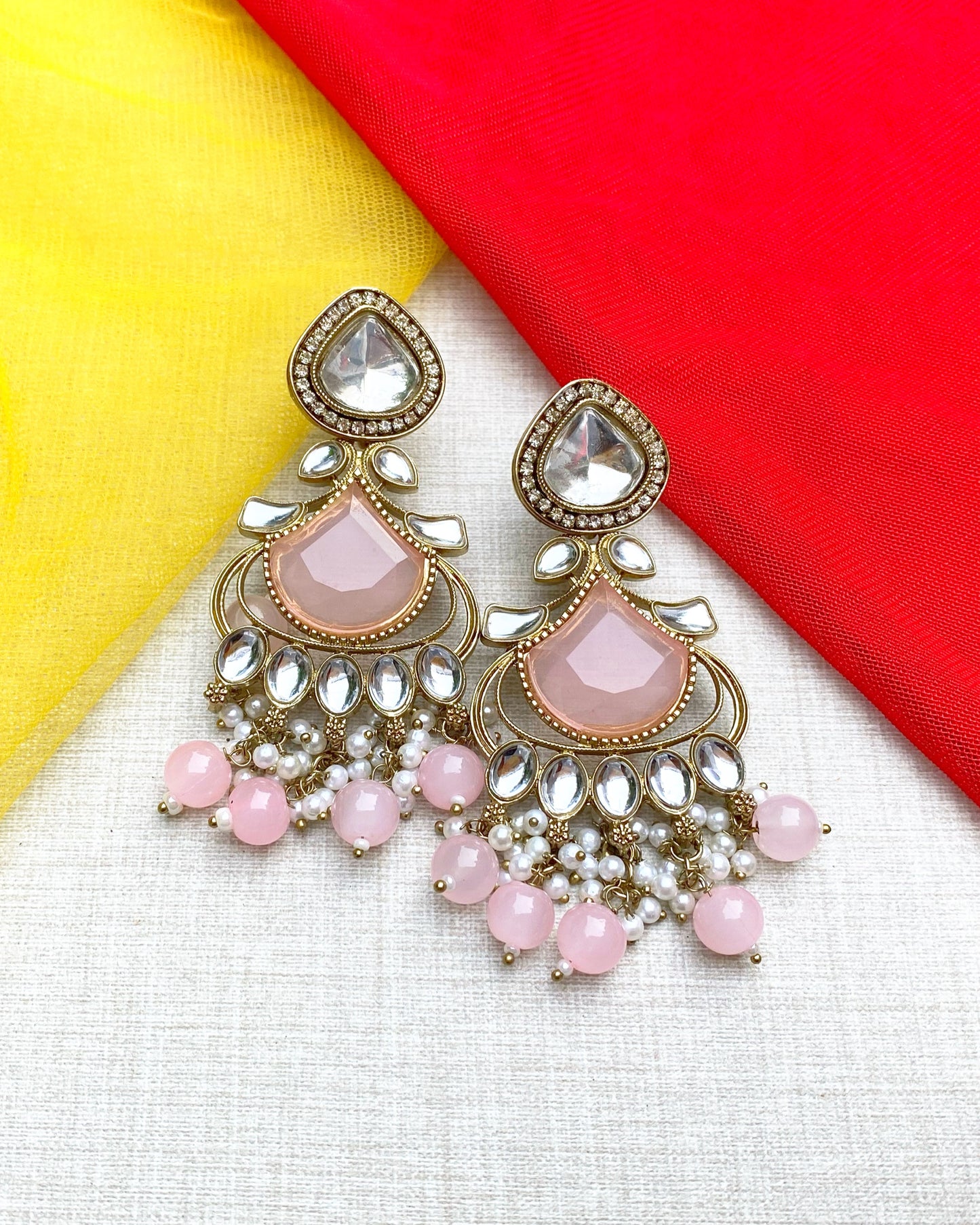 Baby Pink Heritage Earrings