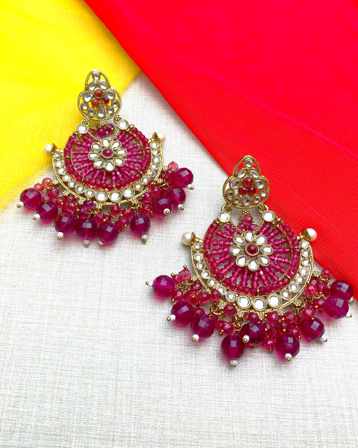 Meera Mahal Chandeliers Earring