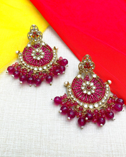 Meera Mahal Chandeliers Earring