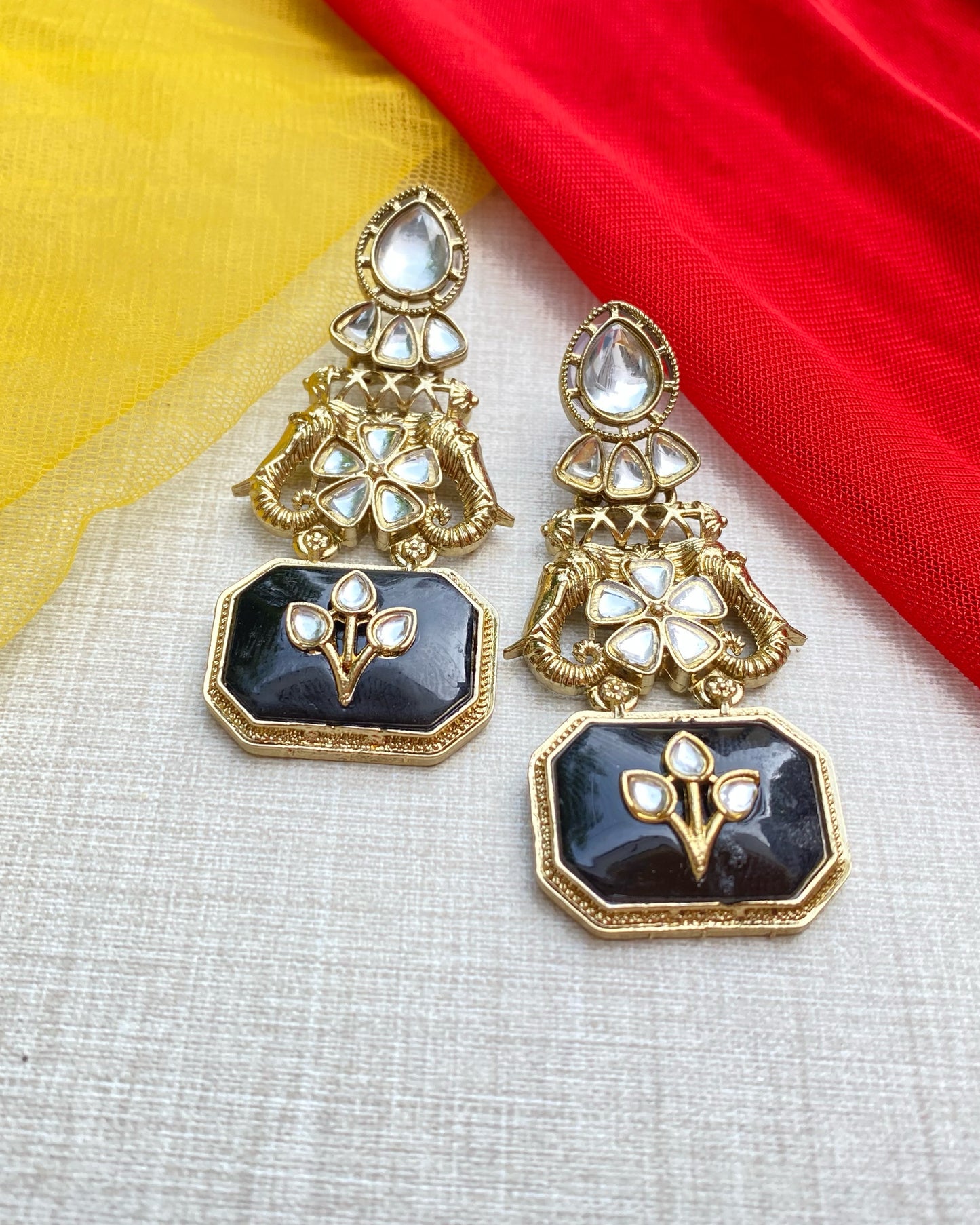 Black Imperial Elephant Chandbalis