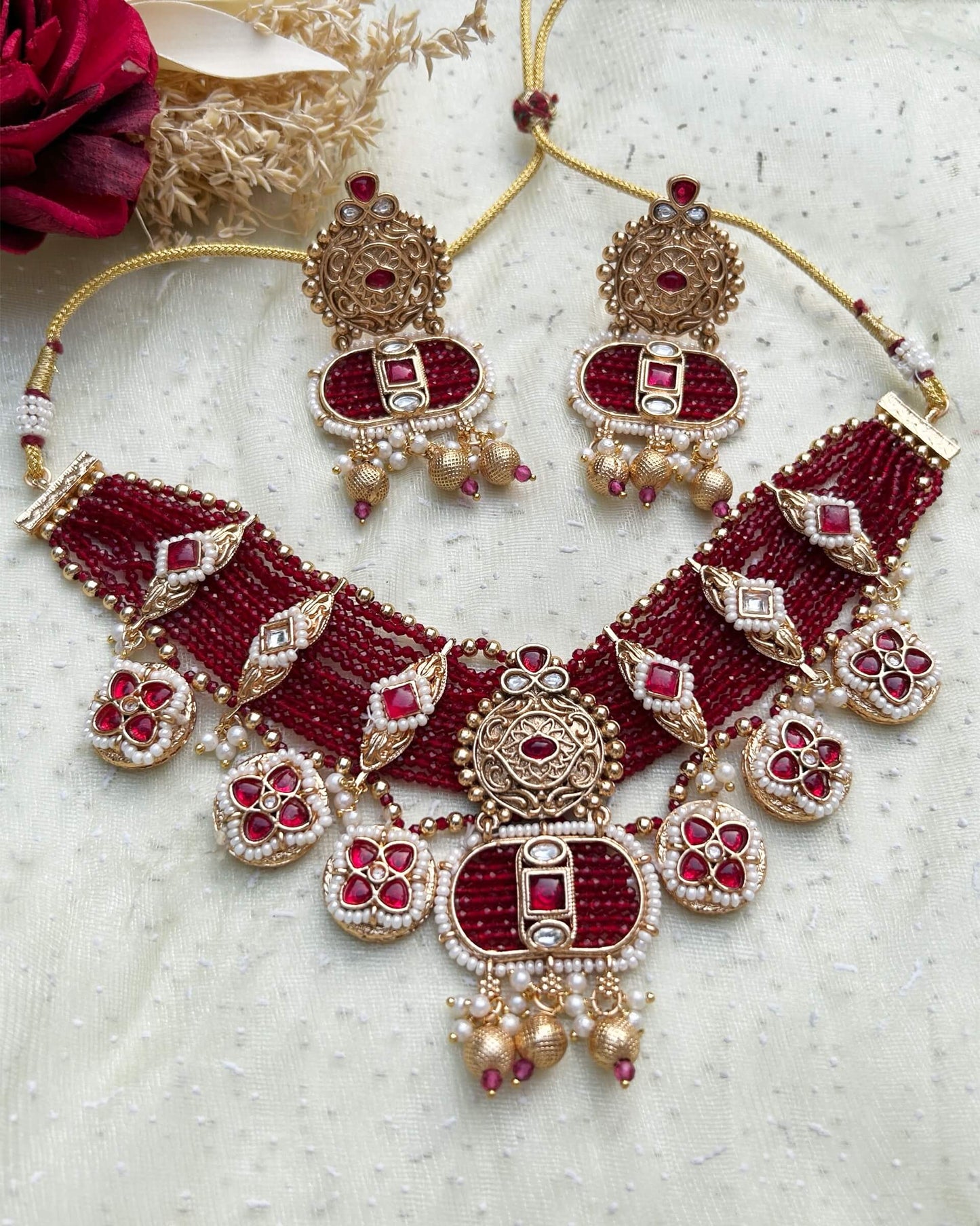 pearl beaded necklace