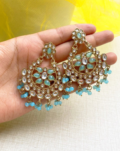 Ocean Breeze Chandbali Earring