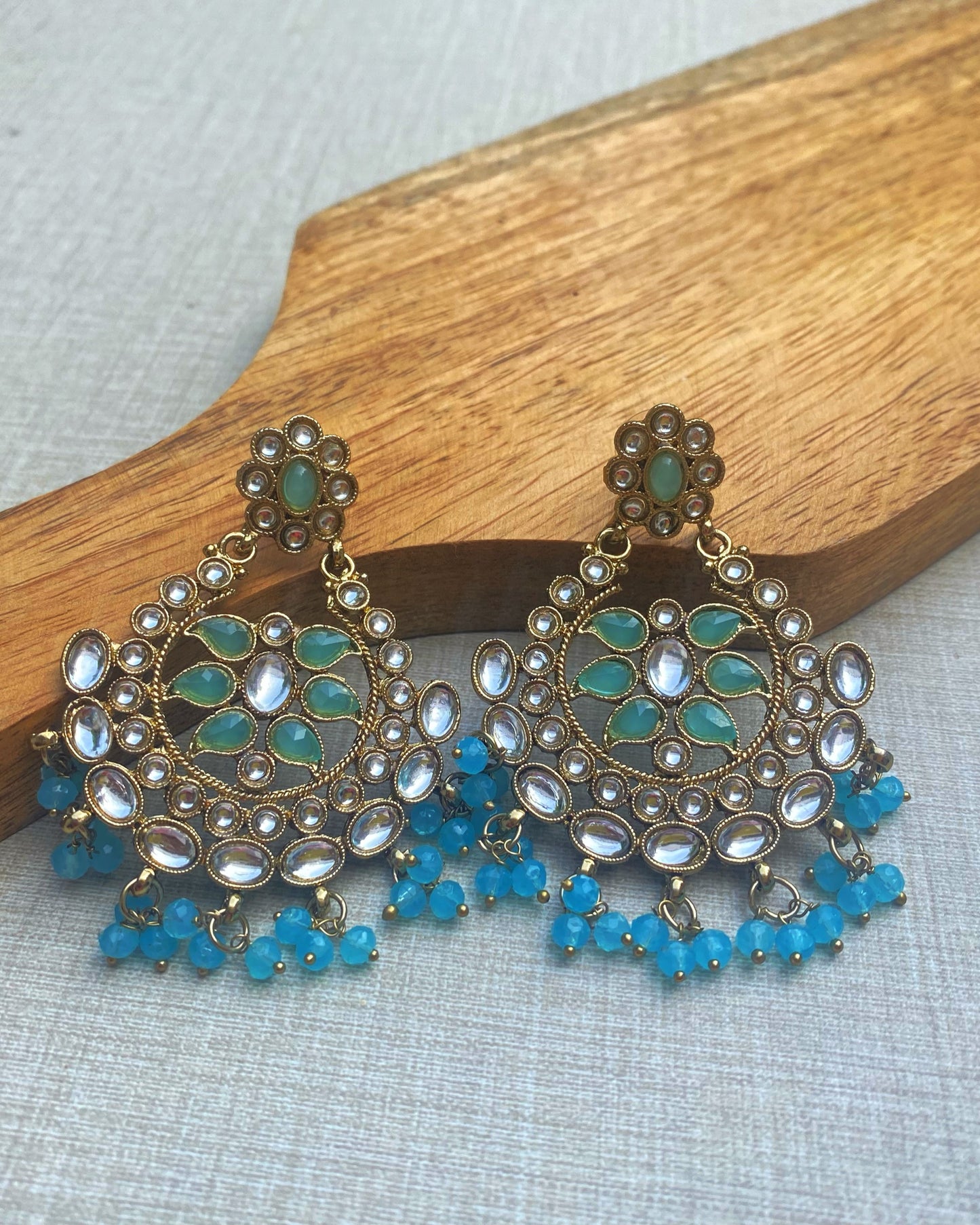 Ocean Breeze Chandbali Earring