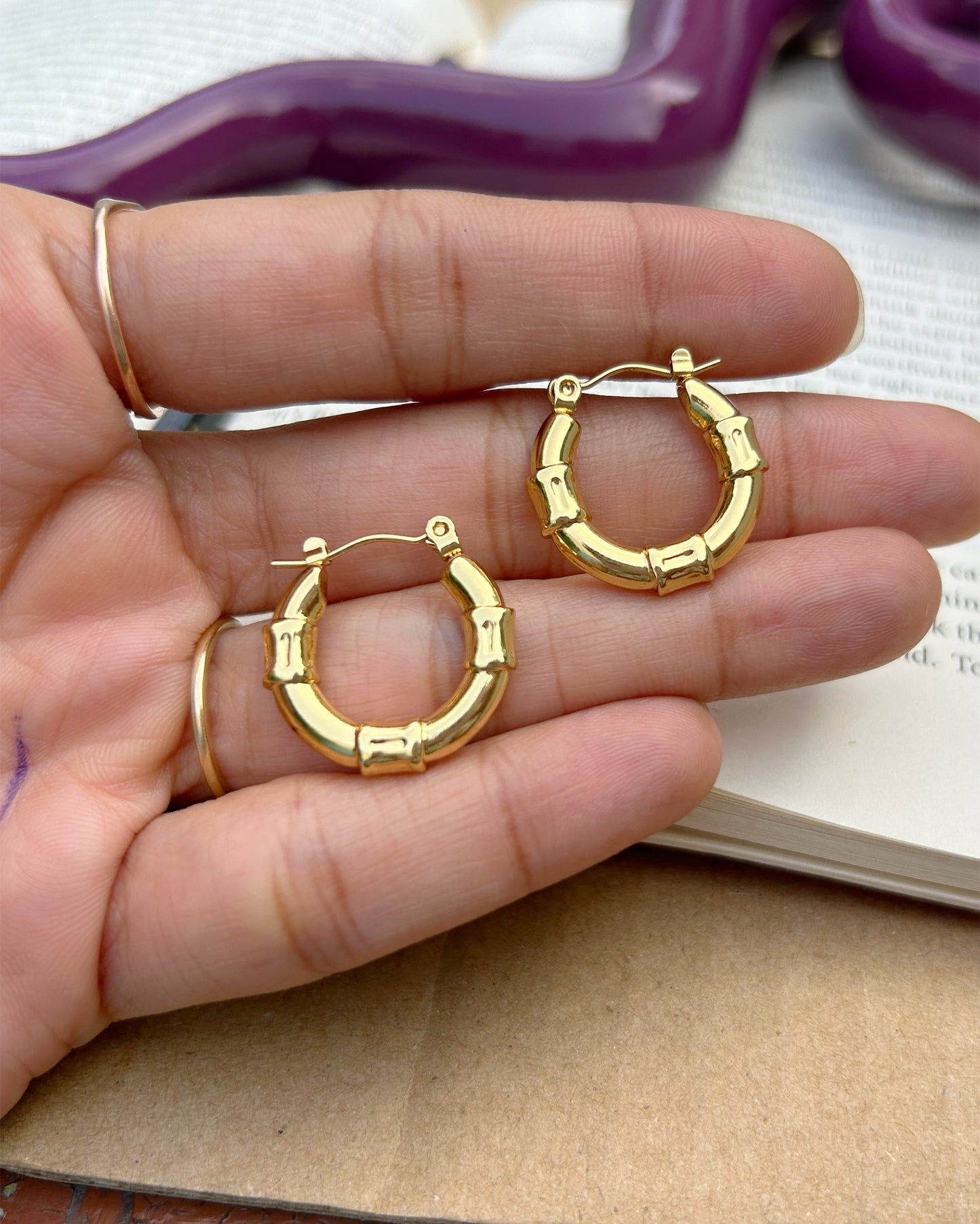 gold earrings for women 18k