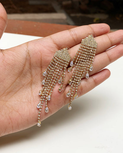 Crystal Waterfall Earrings