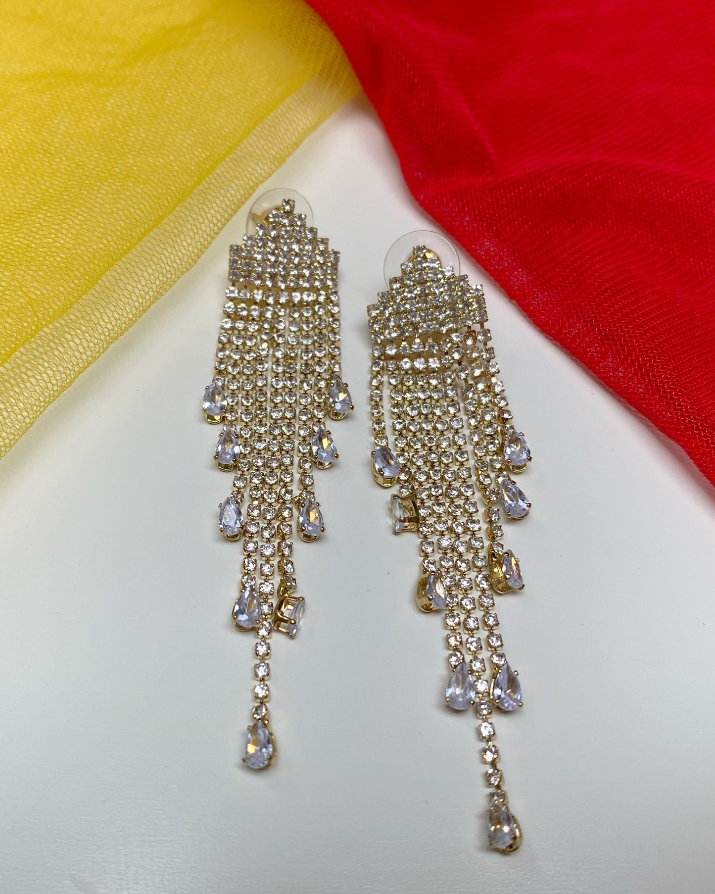 Crystal Waterfall Earrings