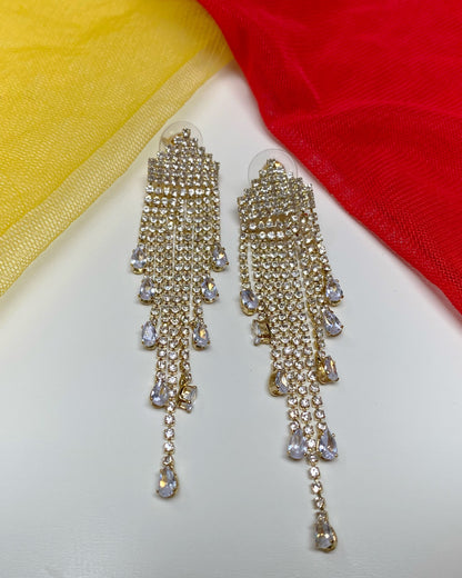 Crystal Waterfall Earrings