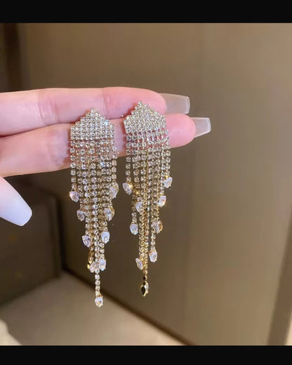 Crystal Waterfall Earrings