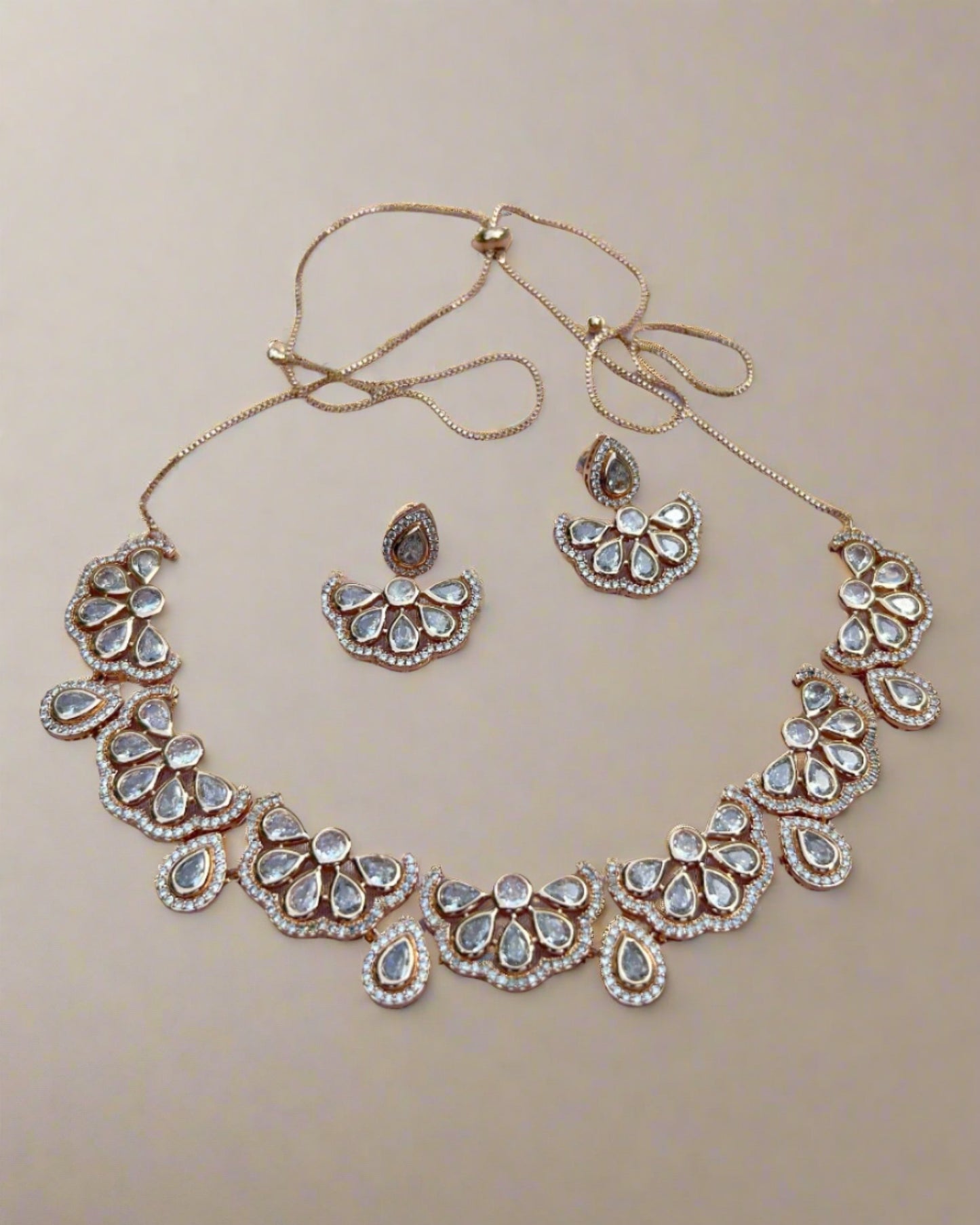 rose gold statement necklace