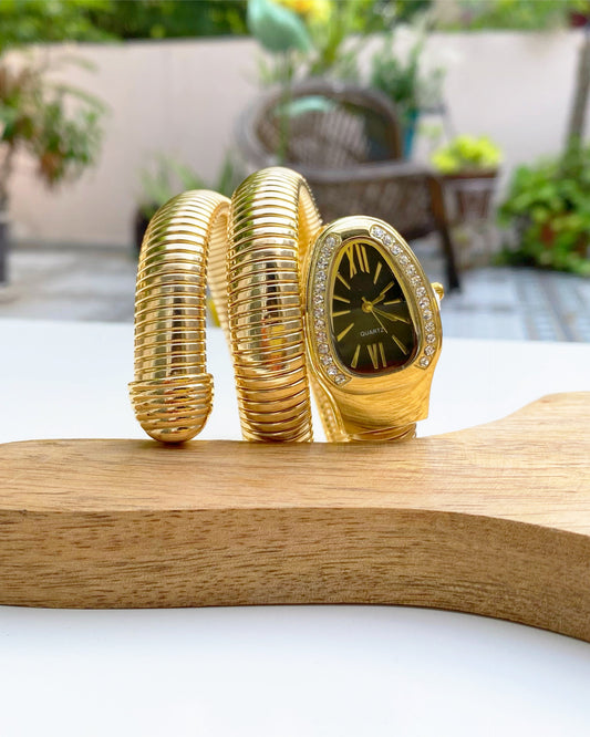 Serpent Wrap Bracelet Watch