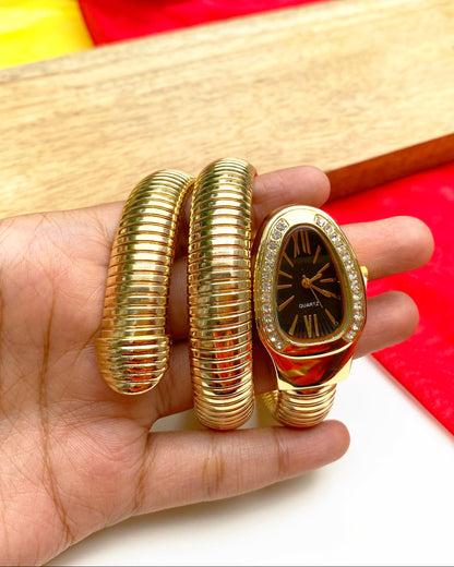 Serpent Wrap Bracelet Watch