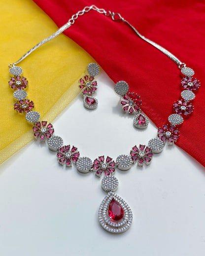 Rose Pink Blossom Pear-Drop Set