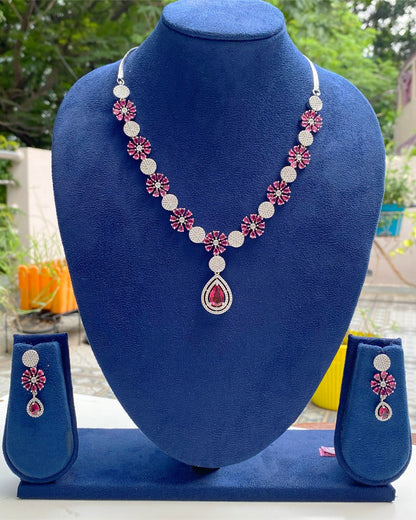 Rose Pink Blossom Pear-Drop Set
