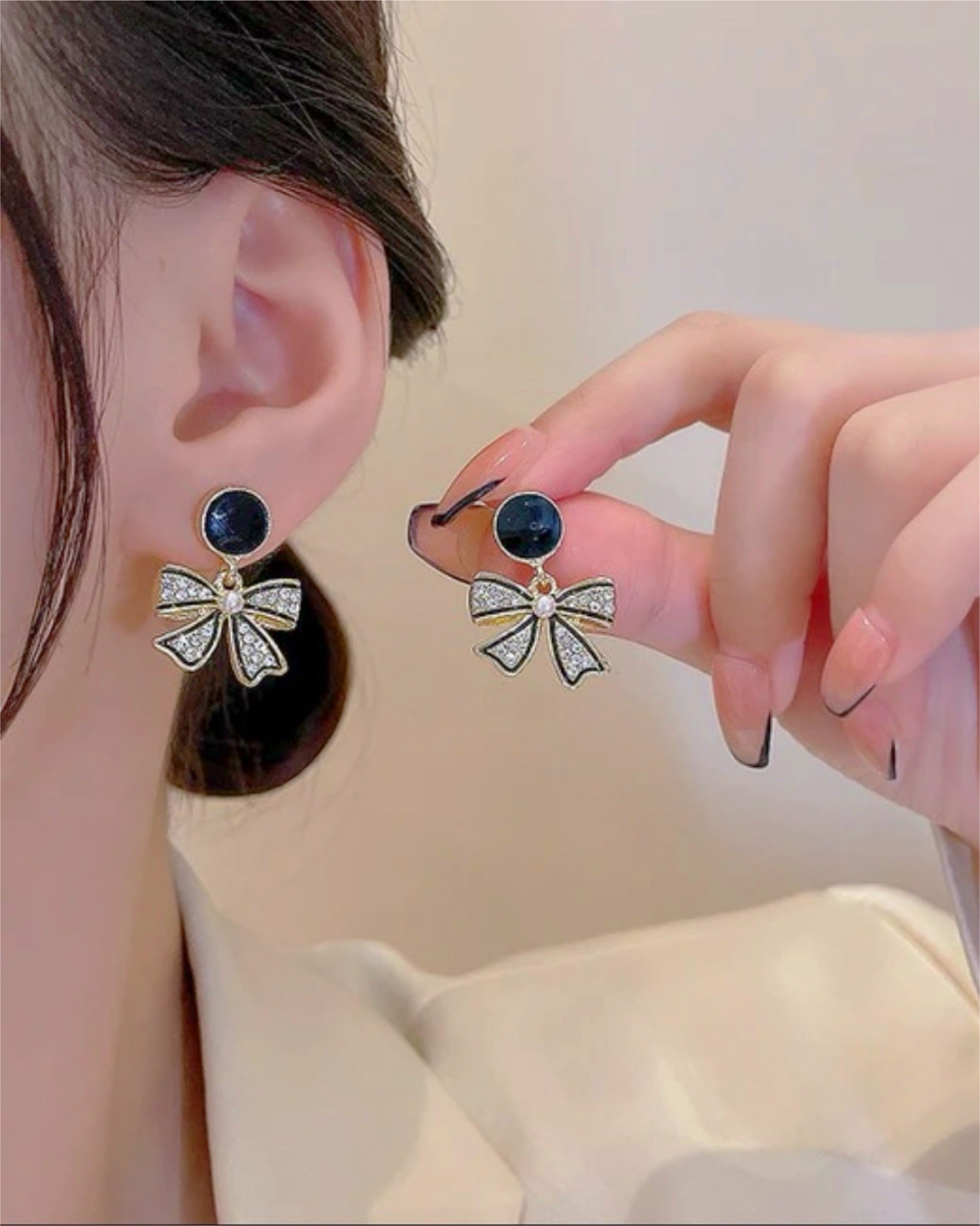 earrings with bows