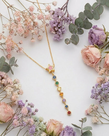 Star Element Y Chain Necklace