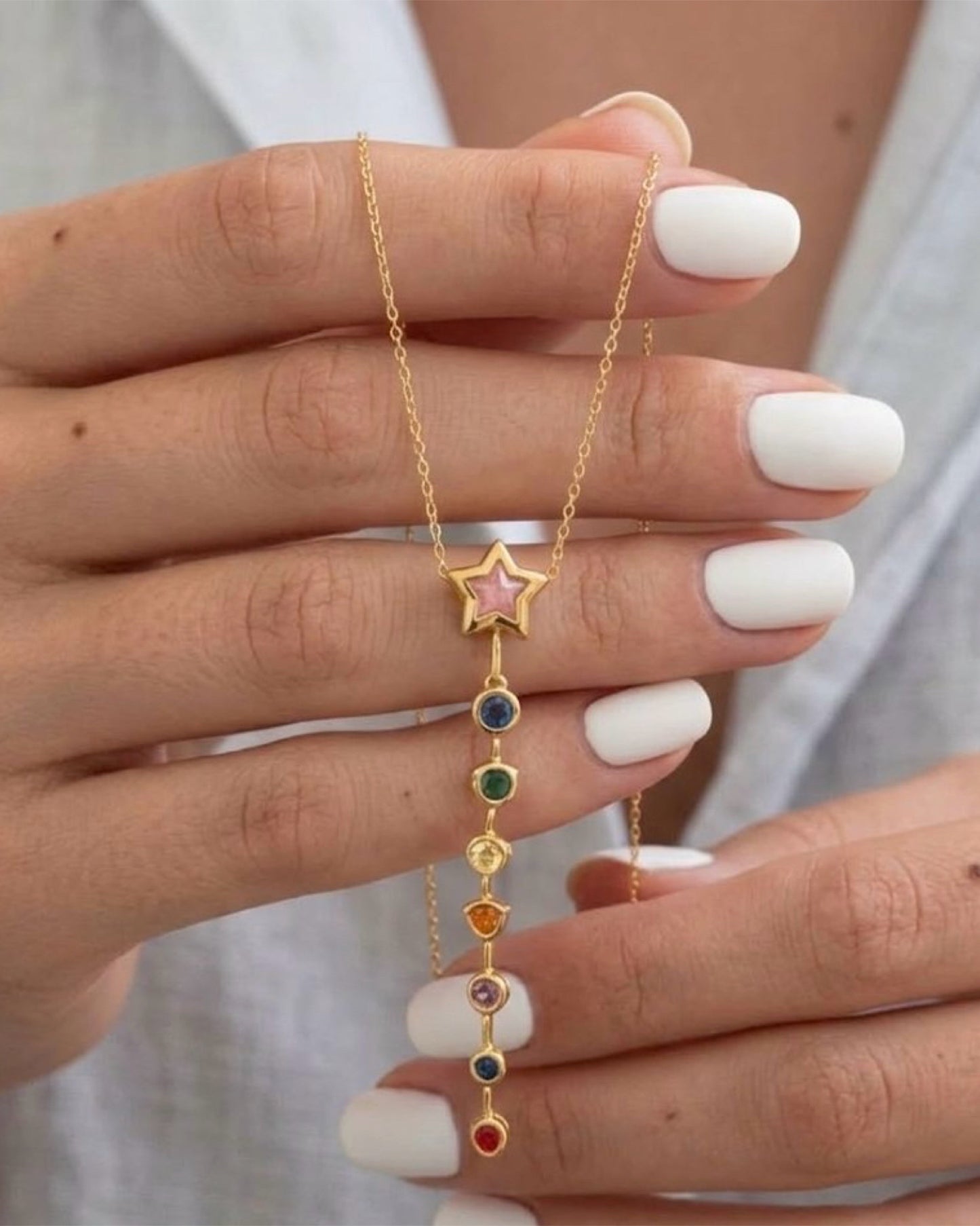 Star Element Y Chain Necklace