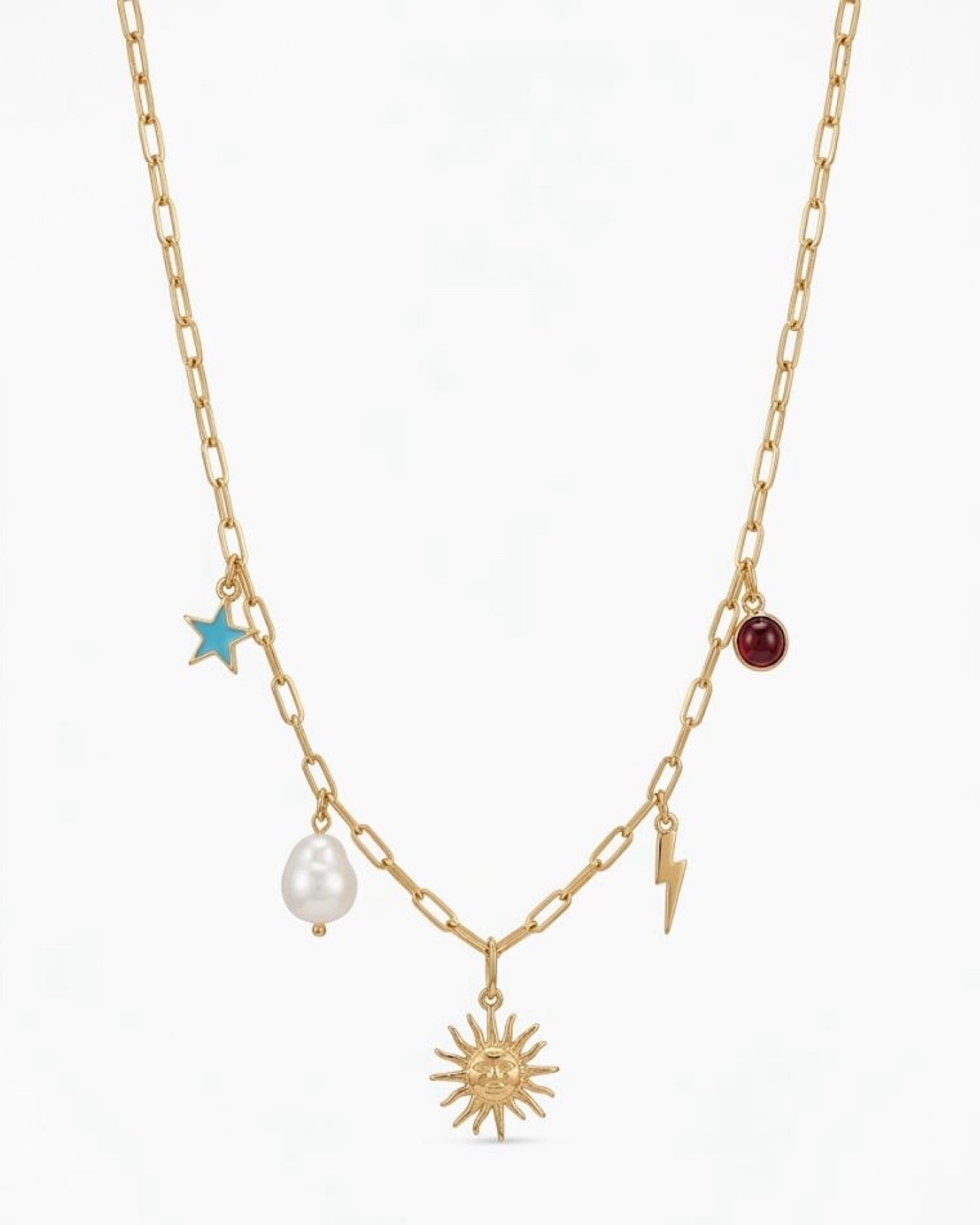 Summer-Themed Charm Necklace