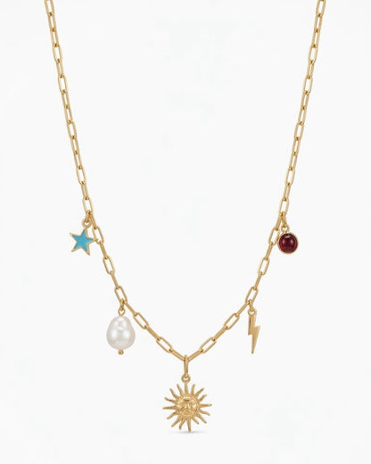 Summer-Themed Charm Necklace