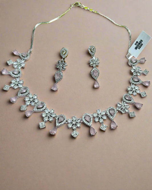 pink diamond necklace