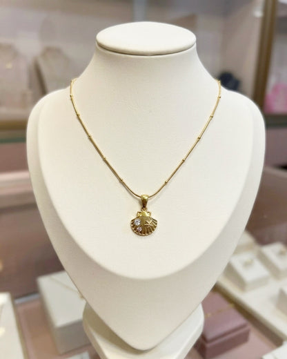 Shell Pendant Chain Necklace