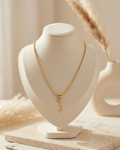 Star Charms Beaded Chain Necklace