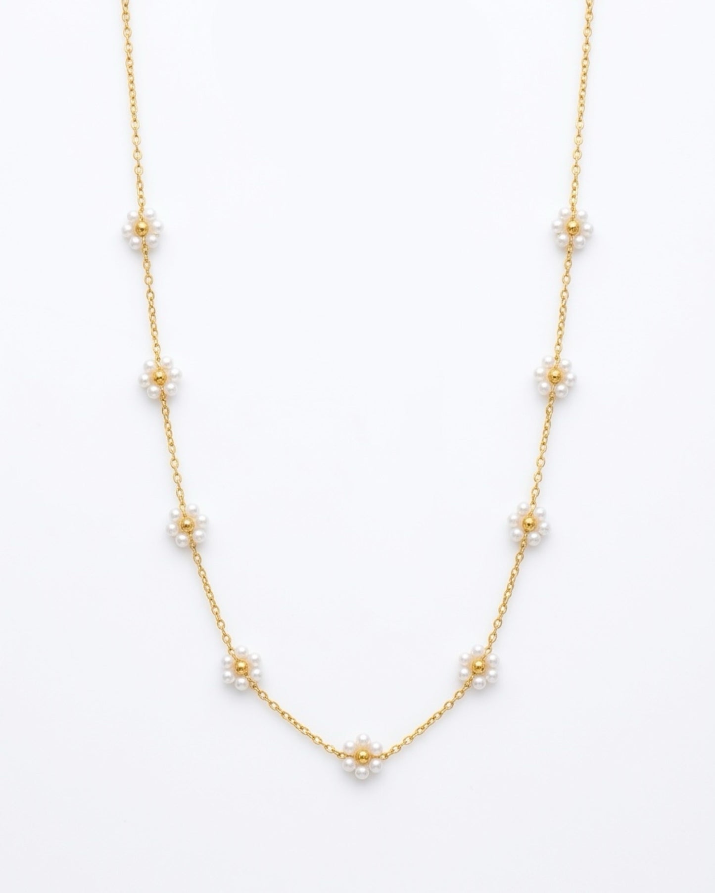 Daisy Flower Chain Necklace