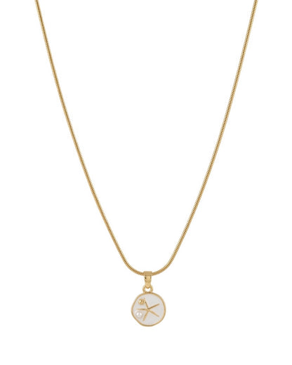 Enamel White Starfish Chain Necklace