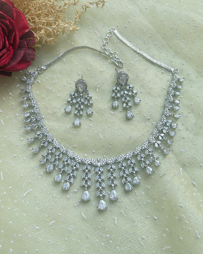 Intricate Waterfall Necklace Set