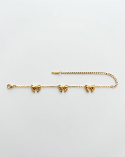 Pookie Bow Gold Bracelet