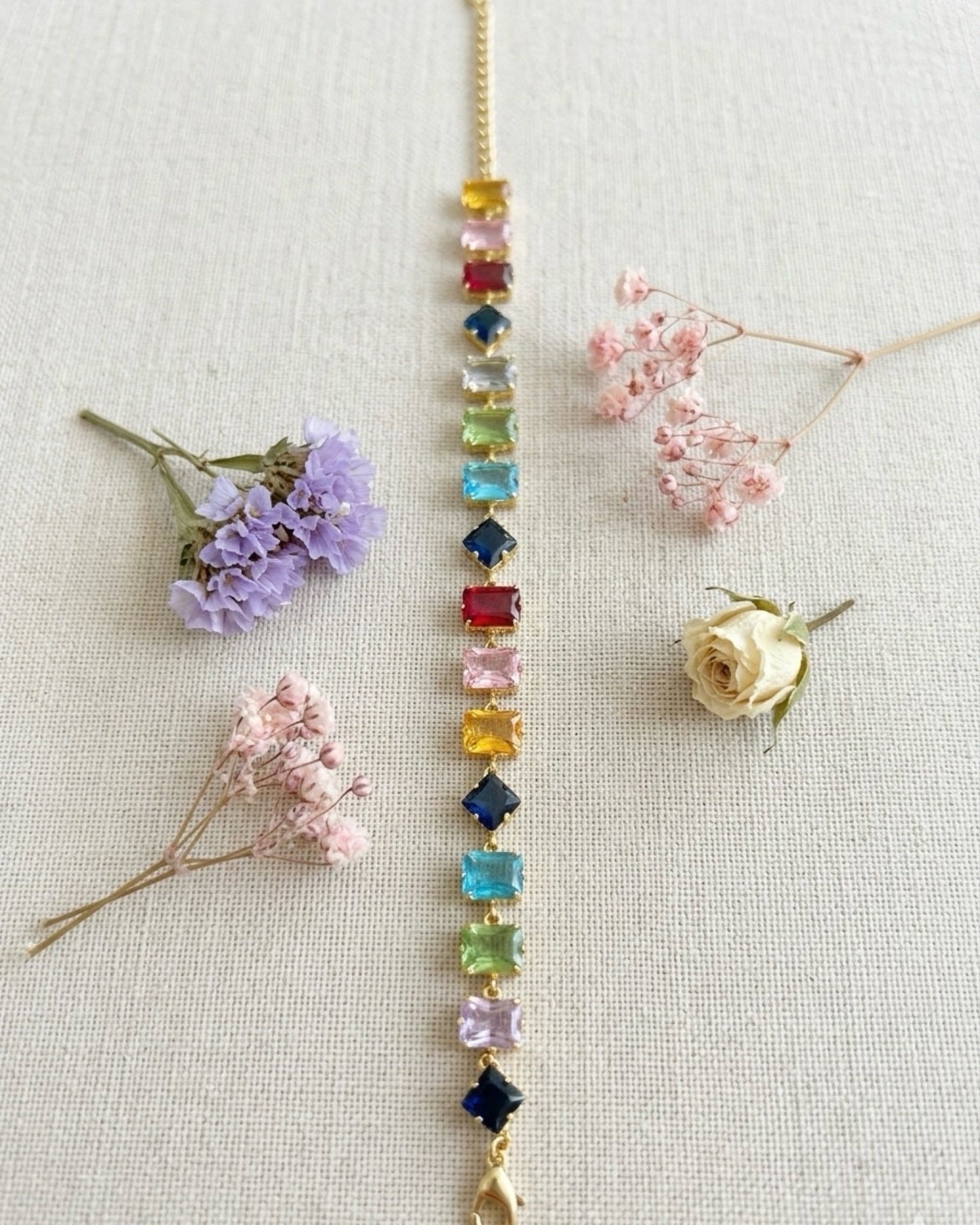 Multi Color Stone Bracelet