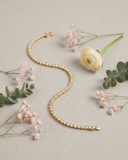 Gold Tennis Bracelet