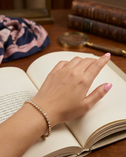 Gold Tennis Bracelet