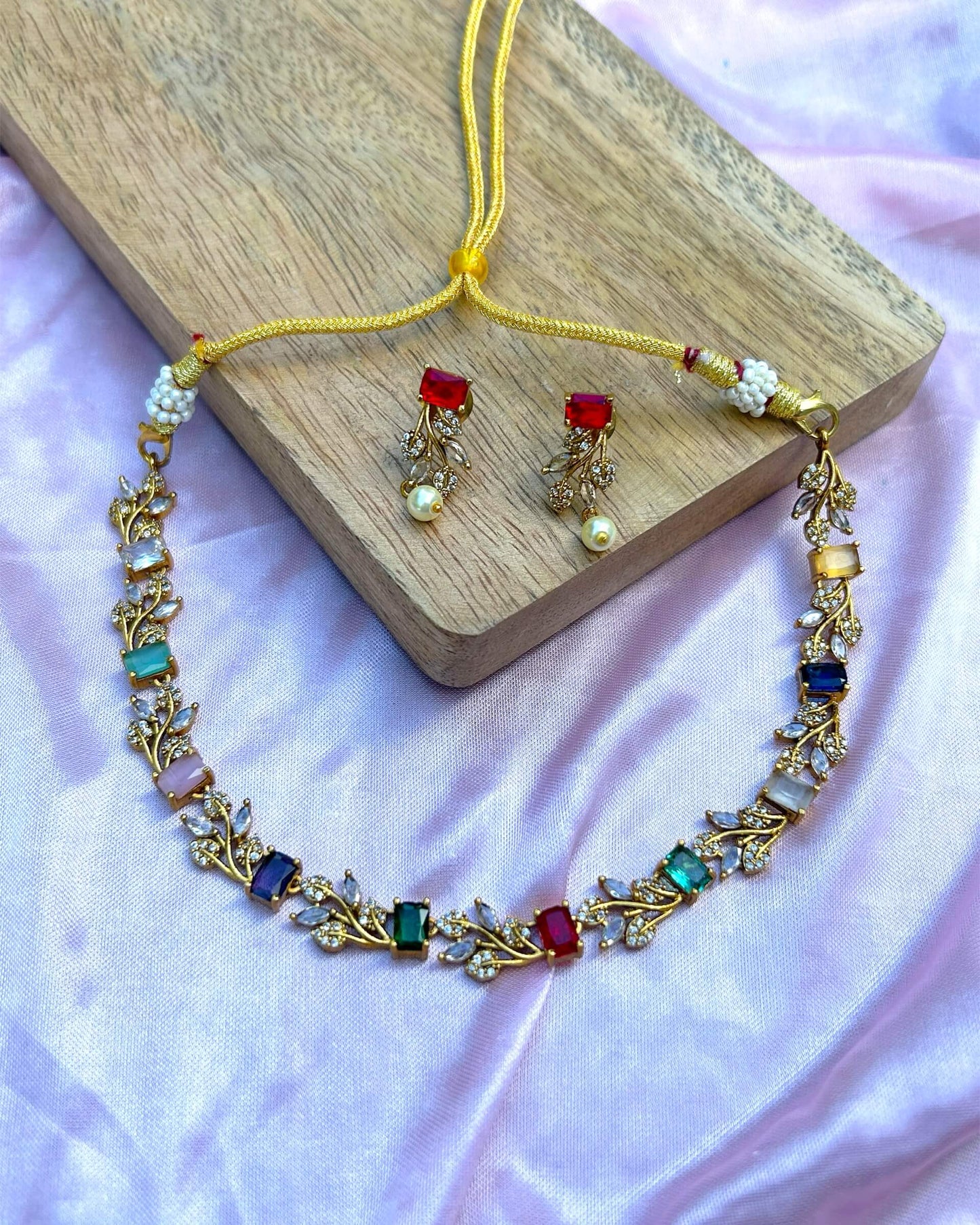 gold plated jewellery set